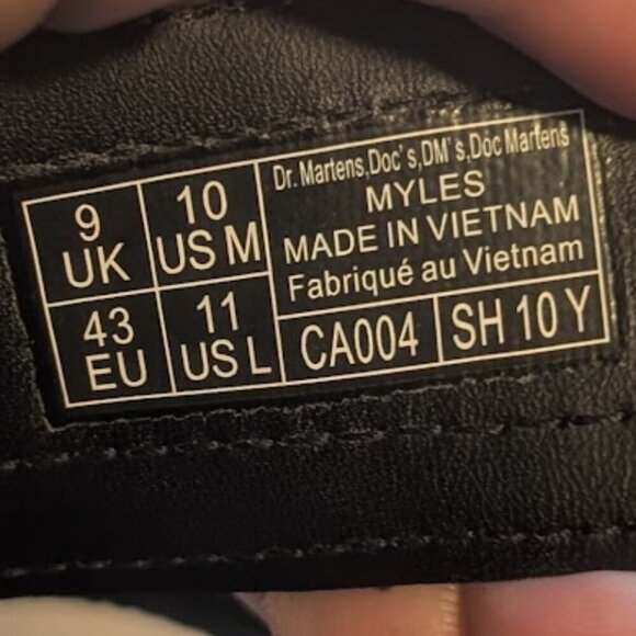 Dr. Martens | Myles Brando Leather Buckle Slide Sandals - Picture 8 of 11